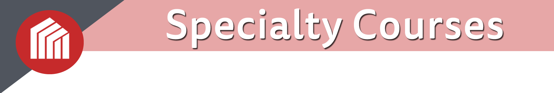 Course Header - Specialty Courses